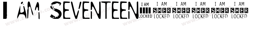 I am Seventeen字体转换